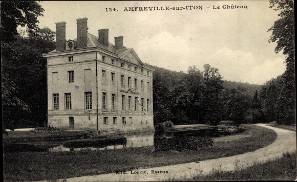 Postcard Amfreville sur Iton Eure, Le Chateau
