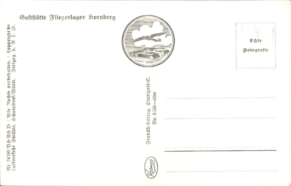 Postcard Schwäbisch Gmünd in Württemberg, Hornberg Air Base