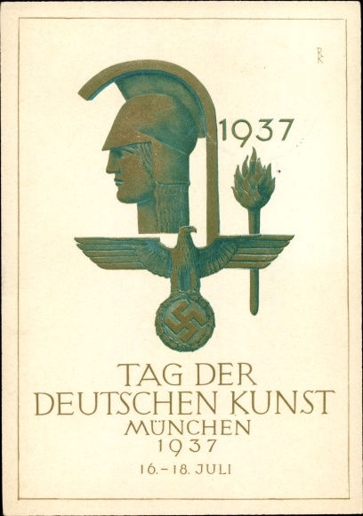 Artist PC Munich Bavaria, Day of German Art 16-18. July 1937