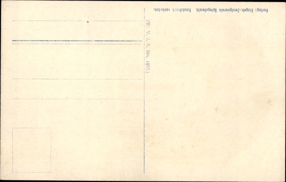 Chromo-Litho Grünhain Beierfeld in the Erzgebirge of Saxony, King Albert Tower, Spiegelwald, Spiegelwaldlied
