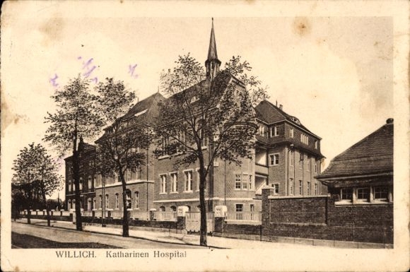 Postcard Willich am Niederrhein, Katharinen-Hospital