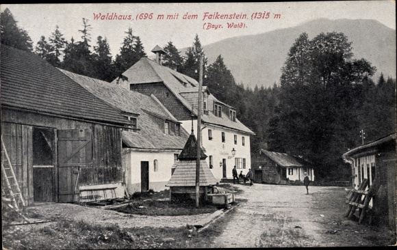Postcard Zwieslerwaldhaus Lindberg Bavarian Forest Lower Bavaria, Inn Waldhaus, Falkenstein
