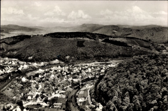Postcard Sechshelden Haiger in Hesse, general view
