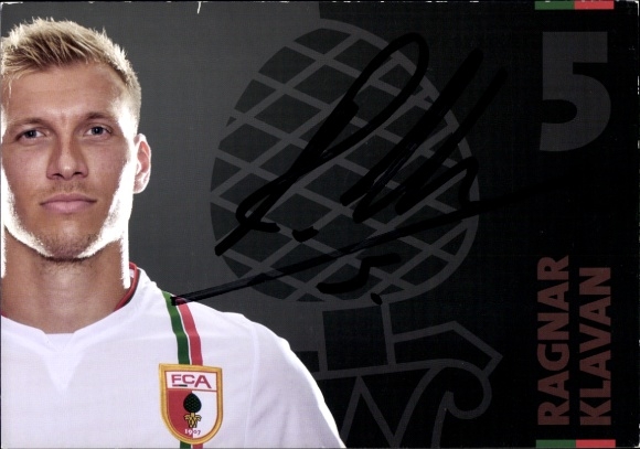 Autogrammkarte Fußballer Ragnar Klavan, FC Augsburg, Autogramm