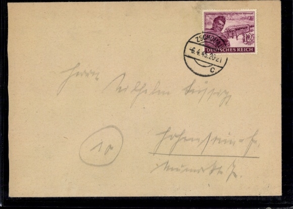Michel No. 890 "Zschopau 6.4.45"