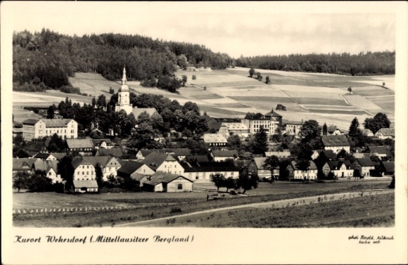 Ak Wehrsdorf Sohland an der Spree in Sachsen, Gesamtansicht, Sommerfrische