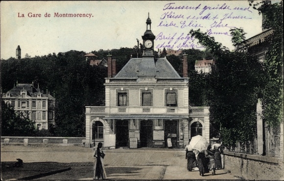 Ak Montmorency Aube, treinstation