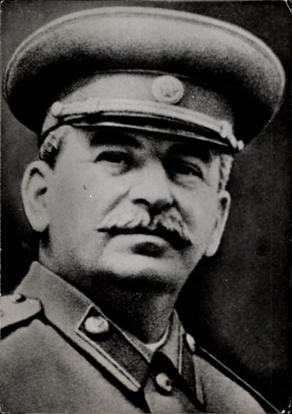 Zdjęcie Józef Stalin, portret w mundurze, czapka mundurowa, 1953 r.