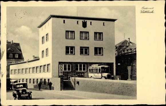 PC Wittlich Rhineland Palatinate, post office, bus, car
