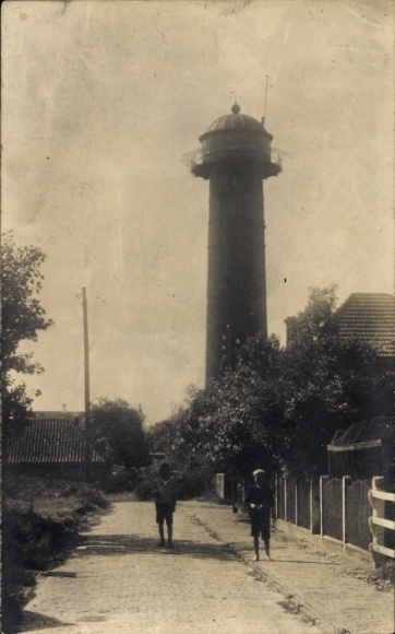 Foto Ak Nordseebad Wangerooge in Ostfriesland, Leuchtturm