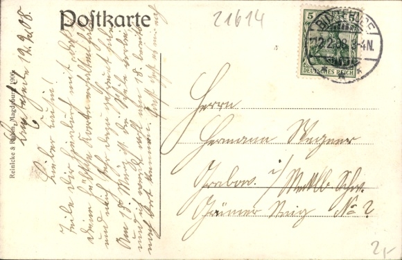 Postcard Buxtehude in Lower Saxony, Ms. Baugewerkschuler Jarmer Buxtehude. Langstraße Nr 10