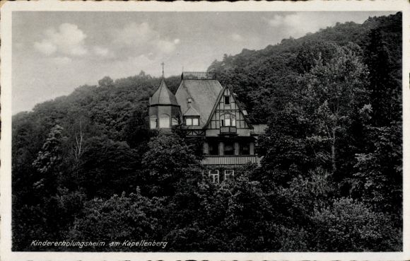 Postcard Hofheim im Taunus, children's recreation home at Kapellenberg