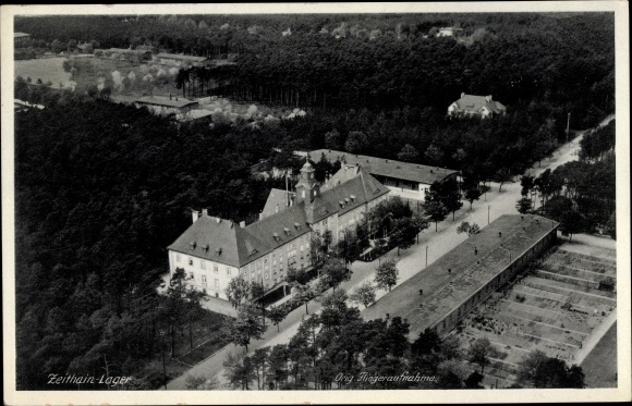 PC Zeithain Sachsen, aerial photograph from the camp