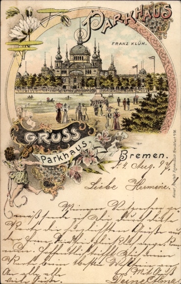 Chromo-Litho Hanseatic City of Bremen, multi-storey car park