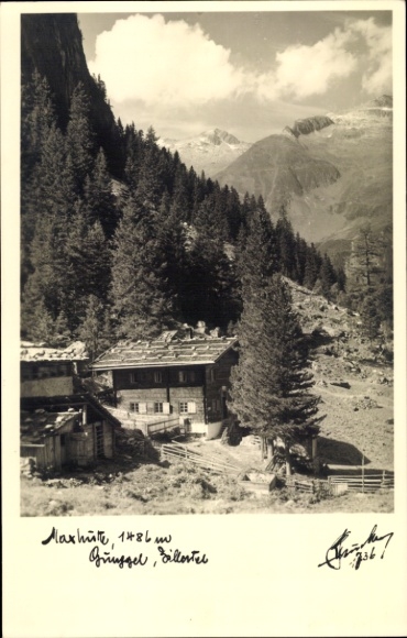 Ak Ginzling in Tirol, Maxhütte, Zillertal
