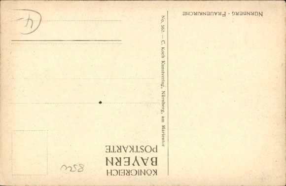 Artist Postcard Kley, Heinrich, Nuremberg, Frauenkirche