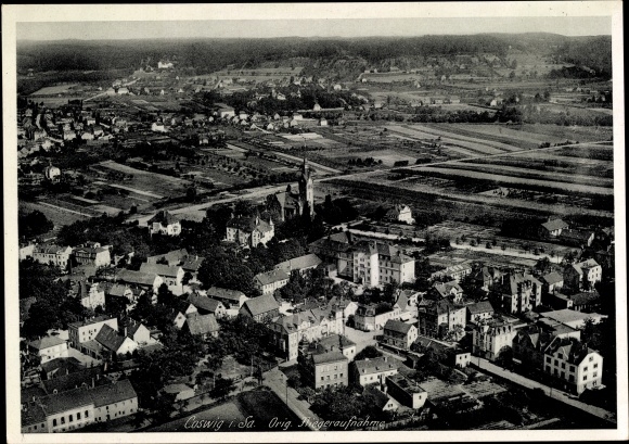 PC Coswig in Saxony,, aerial photo