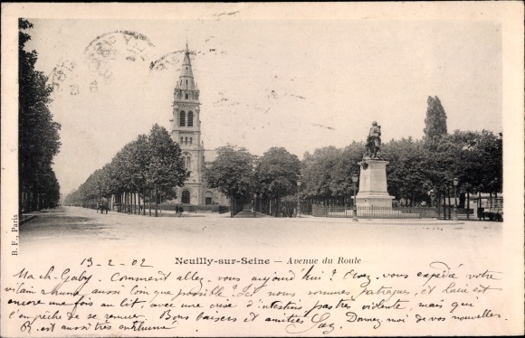 Postcard Neuilly sur Seine Hauts de Seine, Avenue du Roule