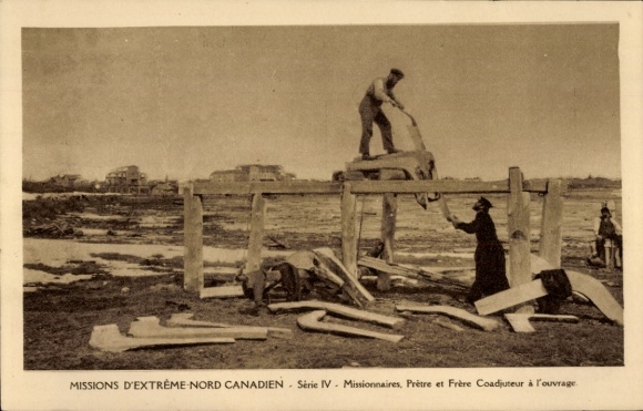 AK missions in the far north of Canada, missionaries, priests and coadjutor brothers at work