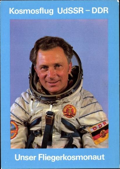 PC joint cosmos flight USSR and GDR, pilot cosmonaut Sigmund Jähn