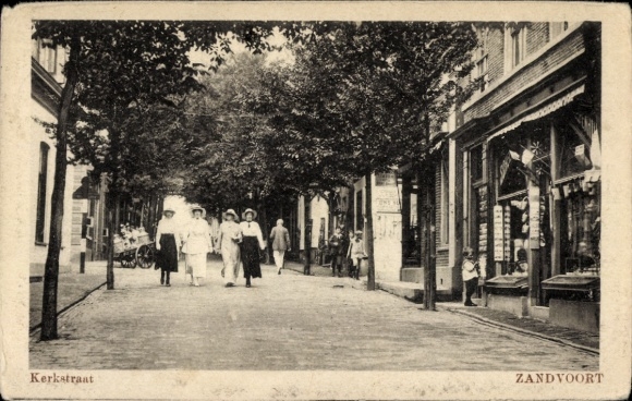 Ak Zandvoort Noord-Holland Nederland, Kerkstraat