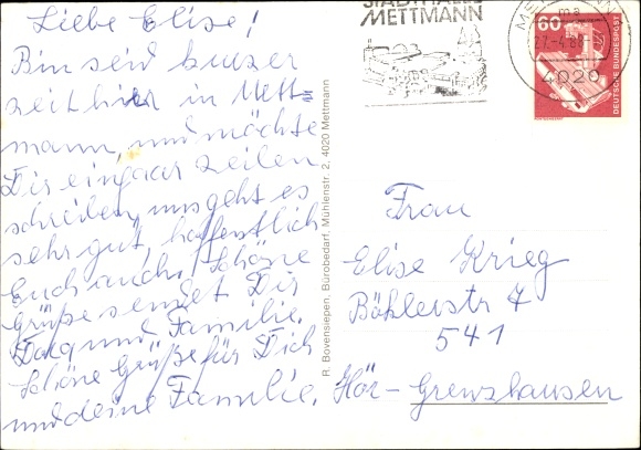 PC Metzkausen Mettmann in the Rhineland, Gaststätte Feldmann, church, monument