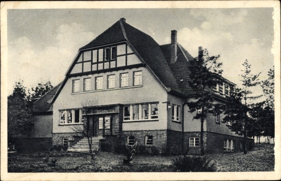Postcard Isenhagen Hankensbüttel in Lower Saxony, youth hostel, home of the regional association Hannover