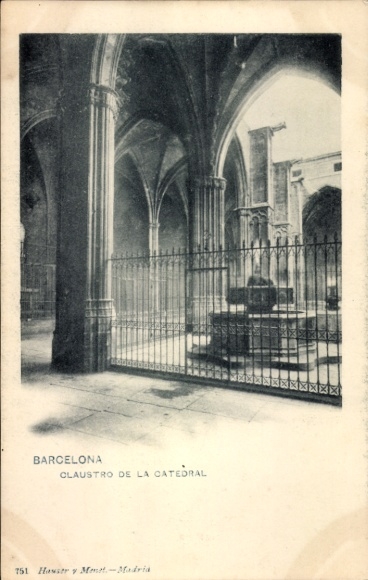PC Barcelona Catalonia Spain, Claustro de la Catedral, architecture