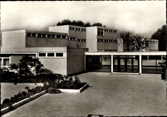 Postcard Büderich Meerbusch on the Lower Rhine, secondary school