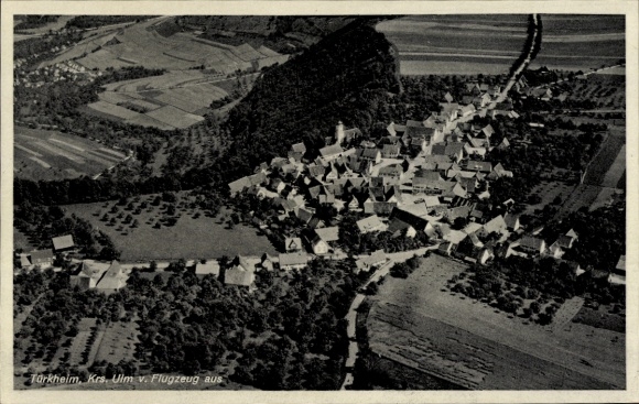 Ak Türkheim in Zwaben, luchtfoto