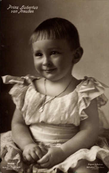 Postcard Prince Hubertus of Prussia, child portrait