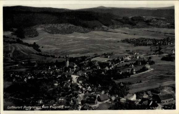 Ak Rudersberg in Württemberg, Fliegeraufnahme