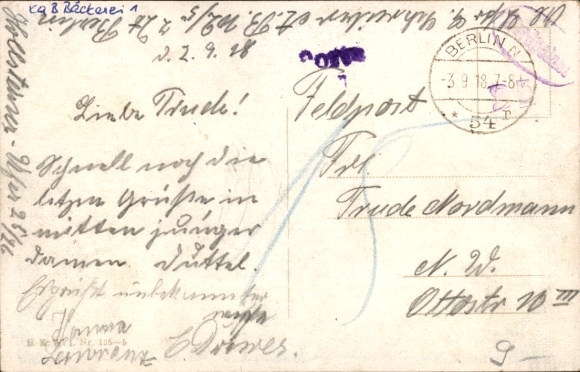 Artist Postcard Witt, F., Three times fresh pastries every day, The Procession of Peace