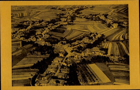 Postcard Legelshurst Willstätt in the Ortenau district, aerial photograph