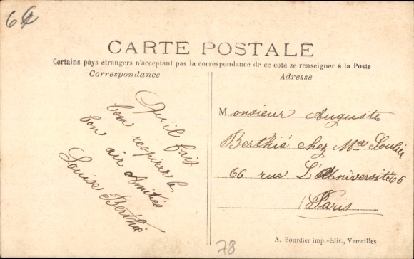 Postcard Vaux de Cernay Yvelines, Abbaye des Vaux de Wasser, buildings, trees