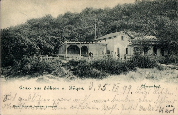 Ak Ostseebad Göhren auf Rügen, Warmbad