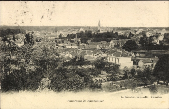 Ak Rambouillet Yvelines, Panorama von  malerische Landschaft, Städteansicht