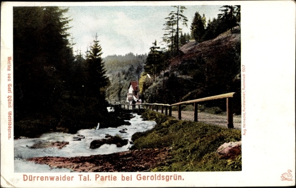 Postcard Dürrenwaid Geroldsgrün Upper Franconia, Dürrenwalder Tal