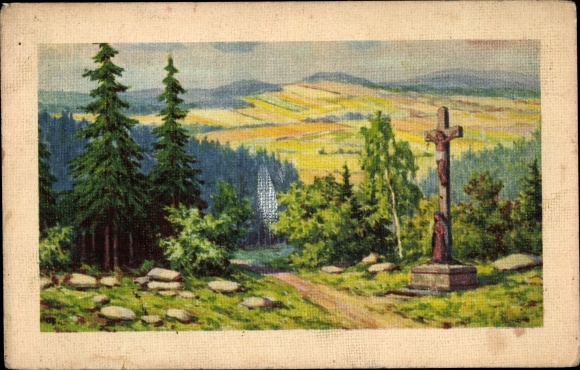 KP Czech Republic, z lesnich samot, rozdroże, krajobraz