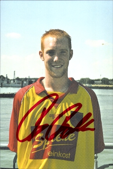 Autogrammkarte Fußballer Björn Boller, SV Wilhelmshaven, Autogramm