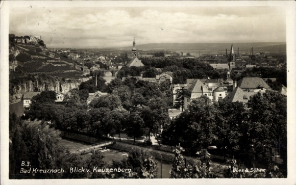 Ak Bad Kreuznach an der Nahe, Stadtansicht, Kauzenberg, Kurhaus,  Gebäude