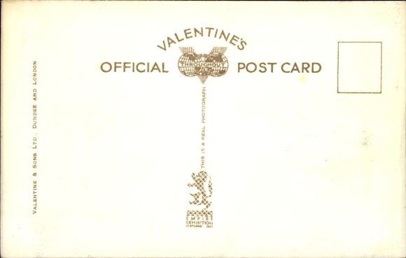 Postcard Scotland, The Atlantic Restaurant, Empire Exhibition, Glasgow, 1938