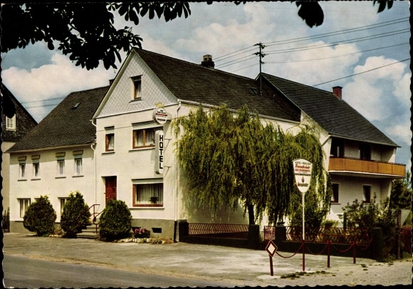 Postcard Kempfeld Rhineland Palatinate, Hotel-Pension Ferienfreude to Wildenburg