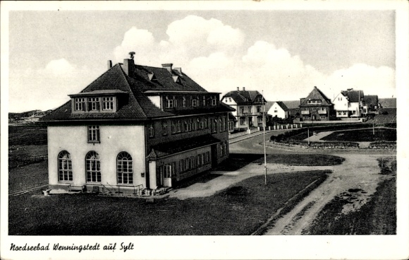 Postcard North Sea resort Wenningstedt on Sylt, partial view