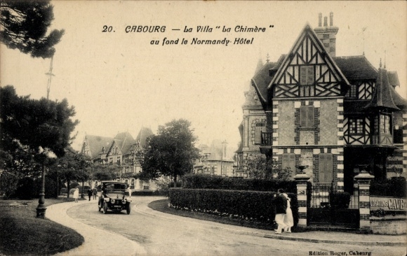 Postcard Cabourg Calvados, Villa La Chimere, Normandy Hotel
