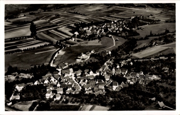 Postcard Adolzfurt Bretzfeld in Württemberg, aerial photograph