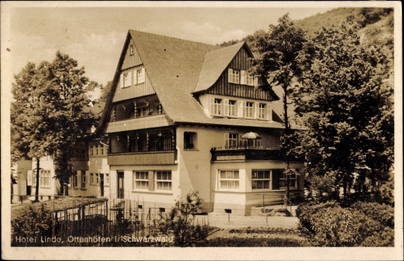 Ak Offenhöfen in het Zwarte Woud in Ortenaukreis, Hotel Linde, eigenaar B. Schneider