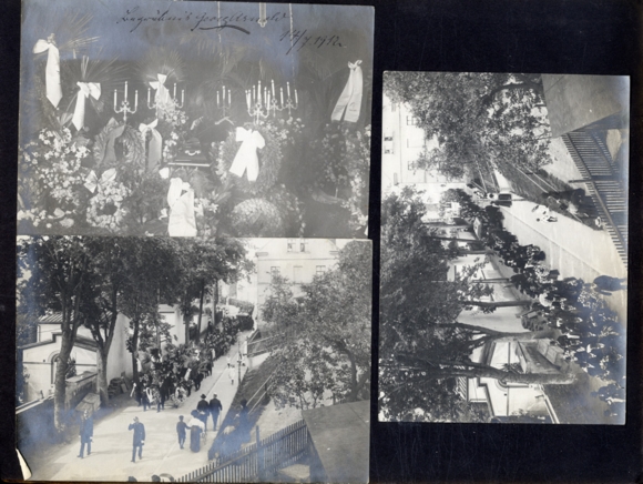 Photo album Greiz 85 original photos 1900-1922 Zeppelin flooding funeral Prince Heinrich XXII. re