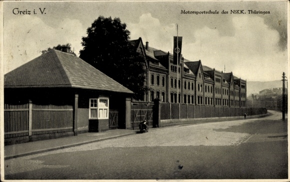 Ak Greiz im Vogtland Thüringen, Motorsportschule des NSKK Thüringen