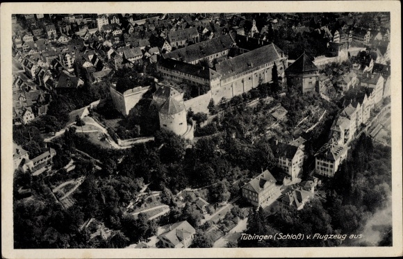 PC Tübingen am Neckar, aerial view of the castle
